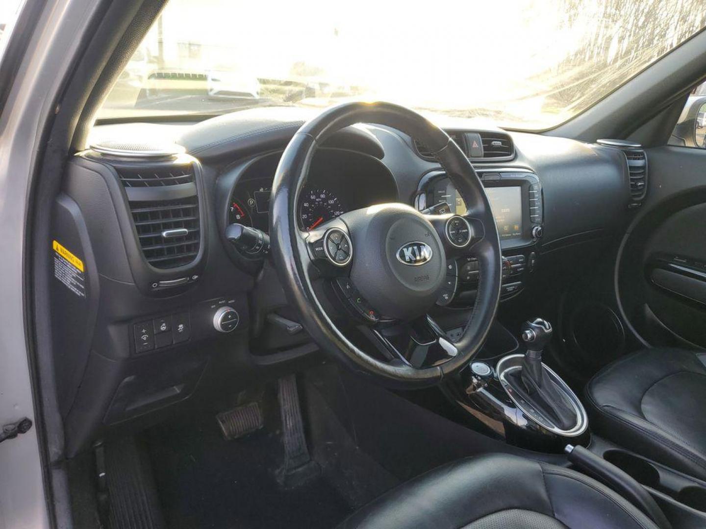 2015 Bright Silver /Black Kia Soul ! (KNDJX3A56F7) with an 2.0L L4 DOHC 16V engine, 6-Speed Automatic transmission, located at 6064 Gull Rd, Kalamazoo, MI, 49048, (269) 222-0088, 42.328388, -85.512924 - <b>Vehicle Details</b><br>The Whole Shabang Package Sun and Sound Package the perfect blend of style, efficiency, and modern features with this 2015 Kia Soul !. This distinctive hatchback is equipped with front-wheel drive and powered by a robust 4-cylinder, 2.0L engine, delivering a smooth and re - Photo#14