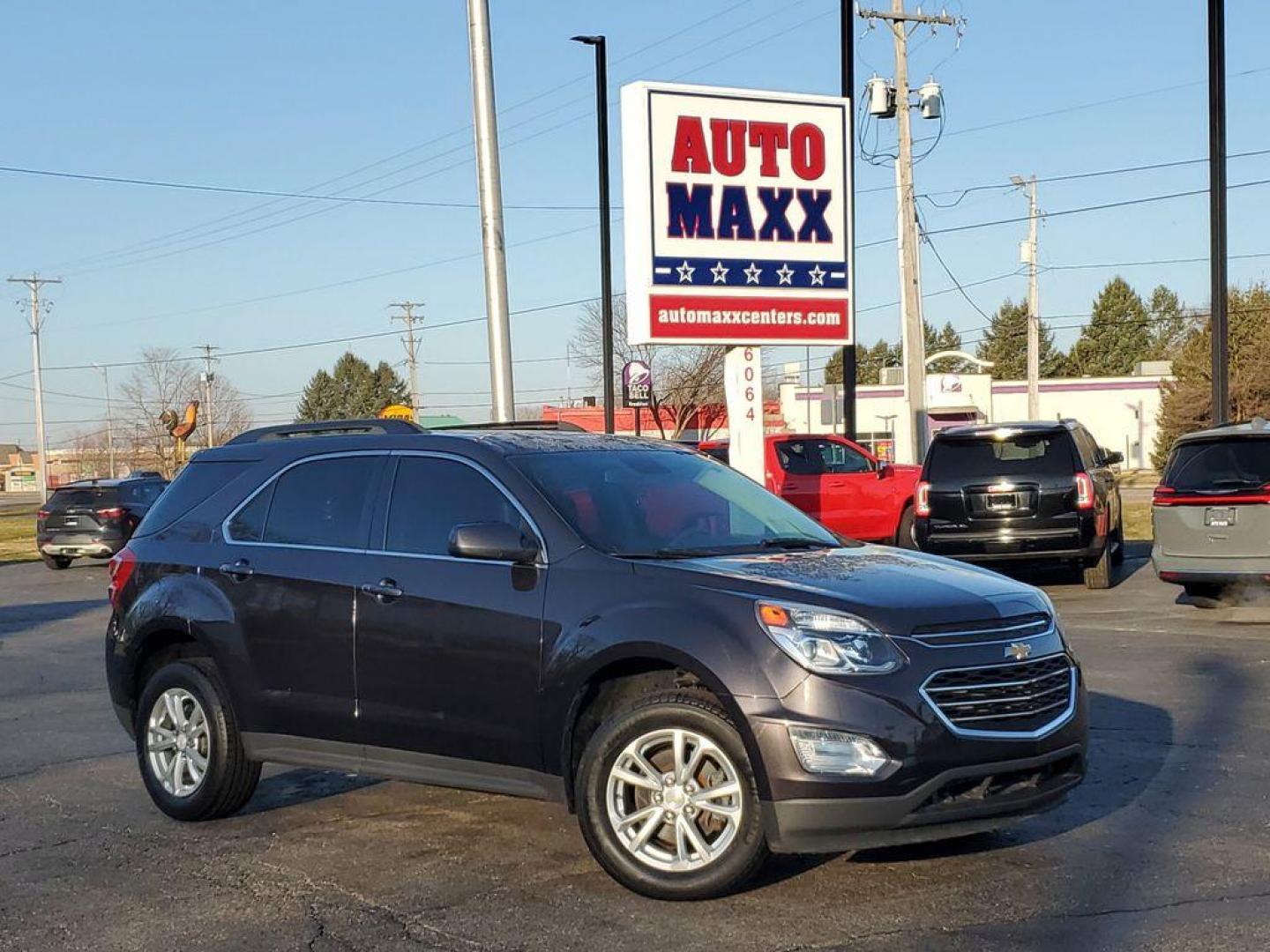 2016 Tungsten Metallic /Jet Black Chevrolet Equinox LT 2WD (2GNALCEK9G6) with an 2.4L L4 DOHC 16V FFV engine, 6A transmission, located at 6064 Gull Rd, Kalamazoo, MI, 49048, (269) 222-0088, 42.328388, -85.512924 - Discover exceptional value and reliable performance with this 2016 Chevrolet Equinox LT, a versatile SUV designed to enhance your driving experience. Perfectly suited for both daily commutes and weekend adventures, this Chevrolet Equinox combines practicality with modern convenience.<br><br>Under th - Photo#0