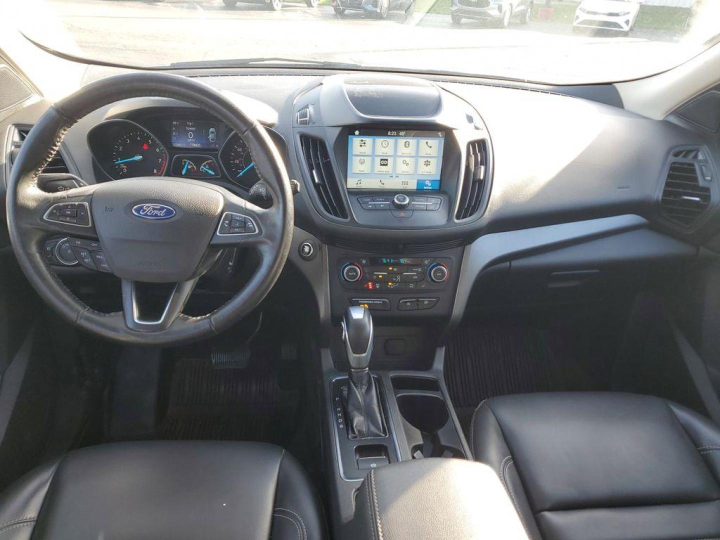 2019 Ingot Silver Metallic /Charcoal Black Ford Escape SEL 4WD (1FMCU9HD7KU) with an 1.5L L4 DOHC 16V engine, 6A transmission, located at 6064 Gull Rd, Kalamazoo, MI, 49048, (269) 222-0088, 42.328388, -85.512924 - Discover exceptional versatility with our 2019 Ford Escape SEL, designed to elevate your driving experience. This stylish SUV, equipped with 4WD and a responsive 4-cylinder, 1.5L engine, offers a perfect blend of power and efficiency for any adventure.<br><br>Step inside to find a spacious, well-app - Photo#9