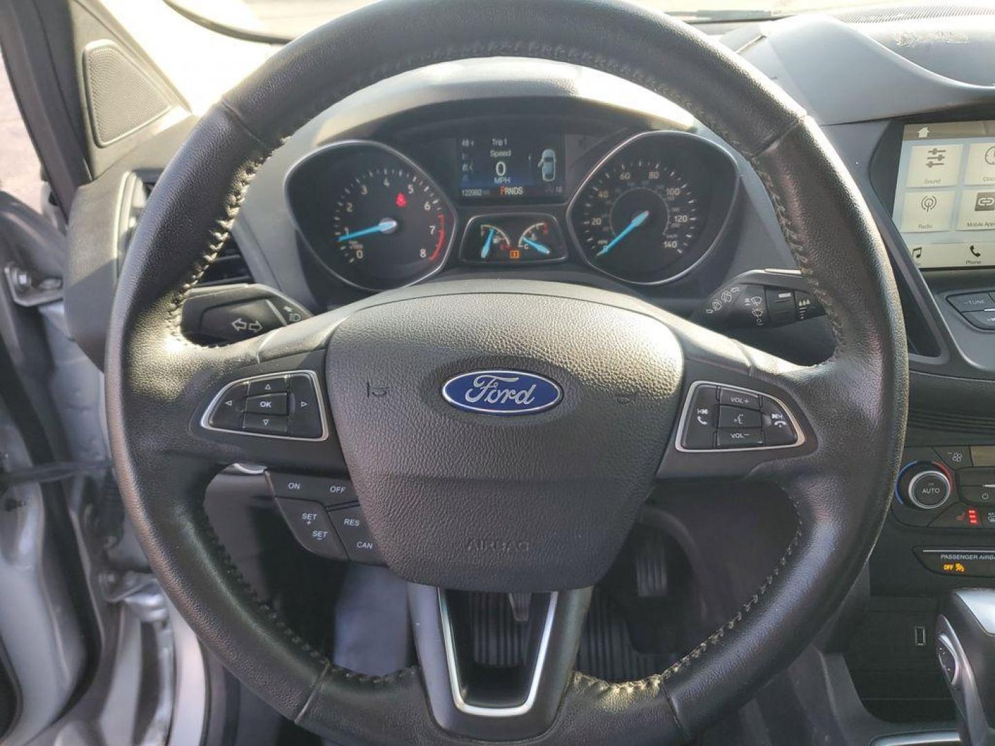 2019 Ingot Silver Metallic /Charcoal Black Ford Escape SEL 4WD (1FMCU9HD7KU) with an 1.5L L4 DOHC 16V engine, 6A transmission, located at 6064 Gull Rd, Kalamazoo, MI, 49048, (269) 222-0088, 42.328388, -85.512924 - Discover exceptional versatility with our 2019 Ford Escape SEL, designed to elevate your driving experience. This stylish SUV, equipped with 4WD and a responsive 4-cylinder, 1.5L engine, offers a perfect blend of power and efficiency for any adventure.<br><br>Step inside to find a spacious, well-app - Photo#17