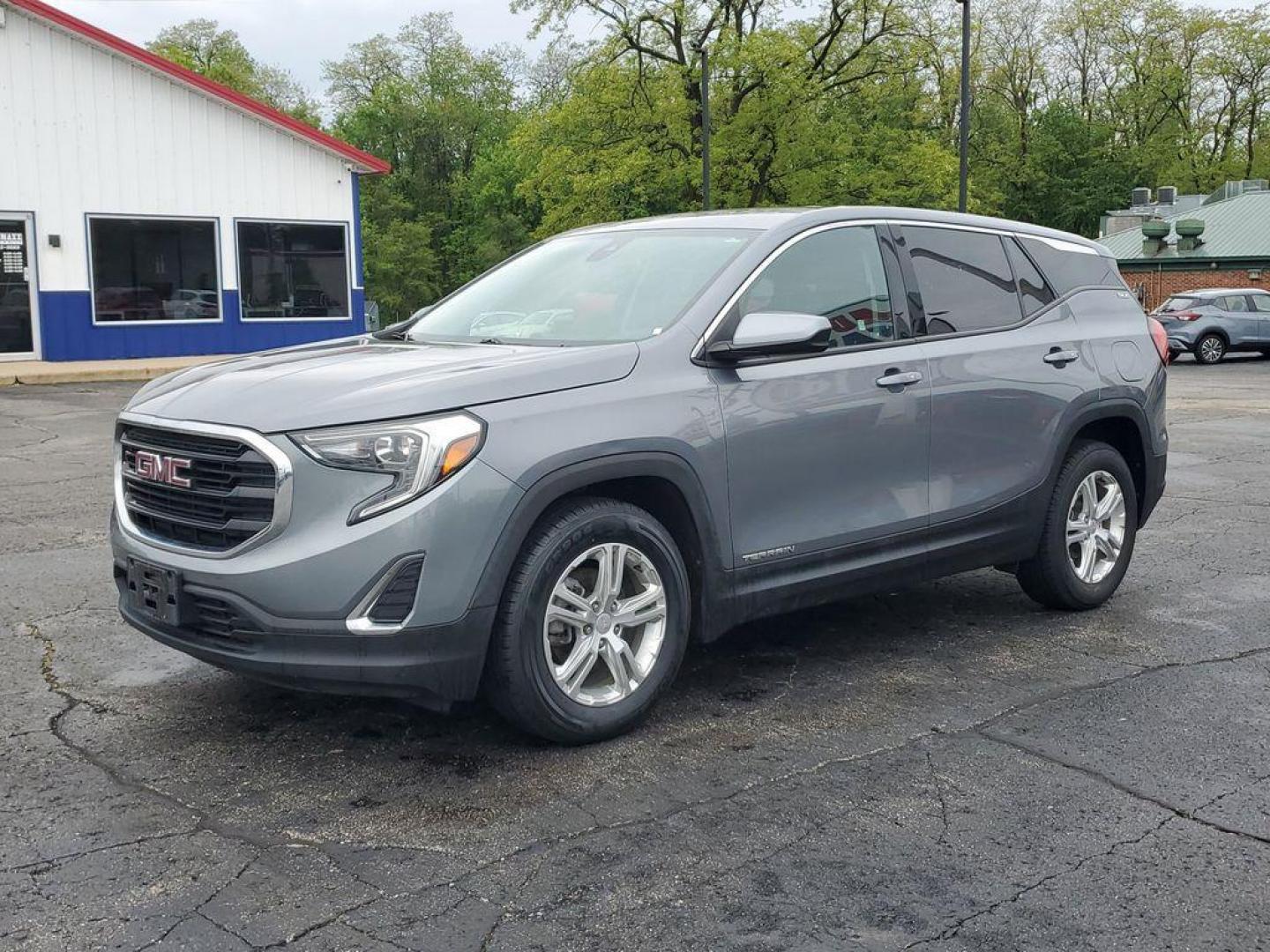 2020 Satin Steel Metallic /Jet Black GMC Terrain SLE (3GKALMEV1LL) with an 1.4L L4 DOHC 16V TURBO engine, 6A transmission, located at 6064 Gull Rd, Kalamazoo, MI, 49048, (269) 222-0088, 42.328388, -85.512924 - <b>Vehicle Details</b><br>Discover exceptional value with our pristine 2020 GMC Terrain SLE, a remarkable SUV that combines style, efficiency, and advanced technology. With an impressive 0 miles on the odometer, this vehicle is practically brand-new and ready to hit the road. Under the hood, you'll - Photo#1