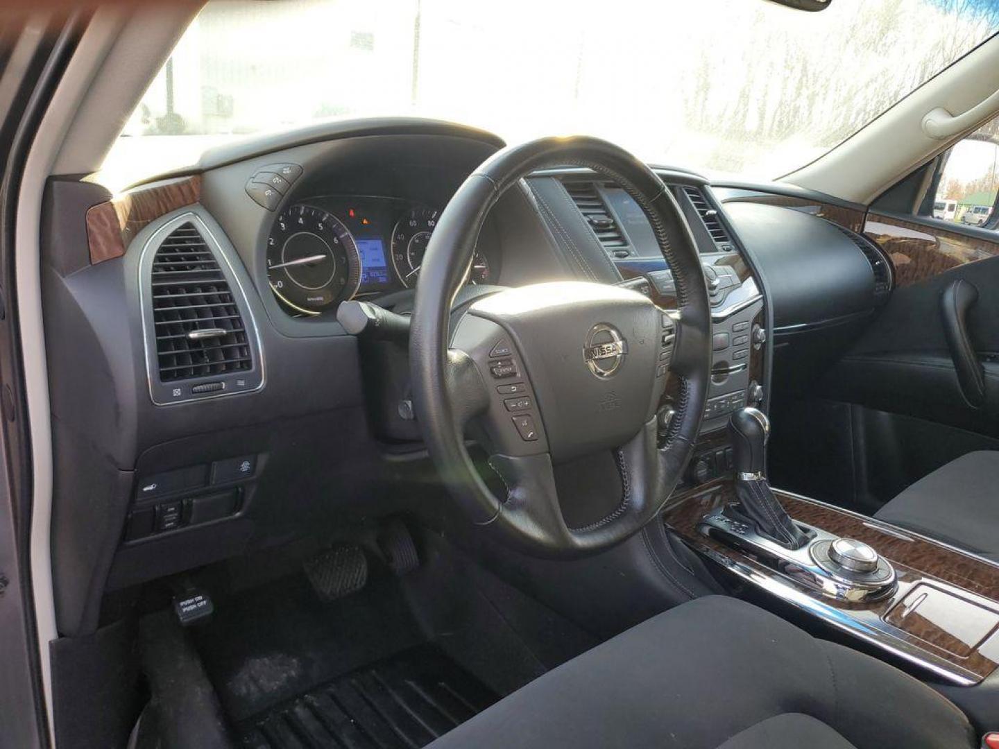 2020 Gun Metallic /BLACK Nissan Armada SL AWD (JN8AY2NC8LX) with an 5.6L V8 DOHC 32V engine, 7A transmission, located at 6064 Gull Rd, Kalamazoo, MI, 49048, (269) 222-0088, 42.328388, -85.512924 - Discover the power and versatility of the 2020 Nissan Armada, now available at an unbeatable price. This exceptional full-size SUV is equipped with a robust 4WD system and a commanding V8, 5.6L engine, delivering impressive performance both on and off the road. Whether you're navigating city streets - Photo#17