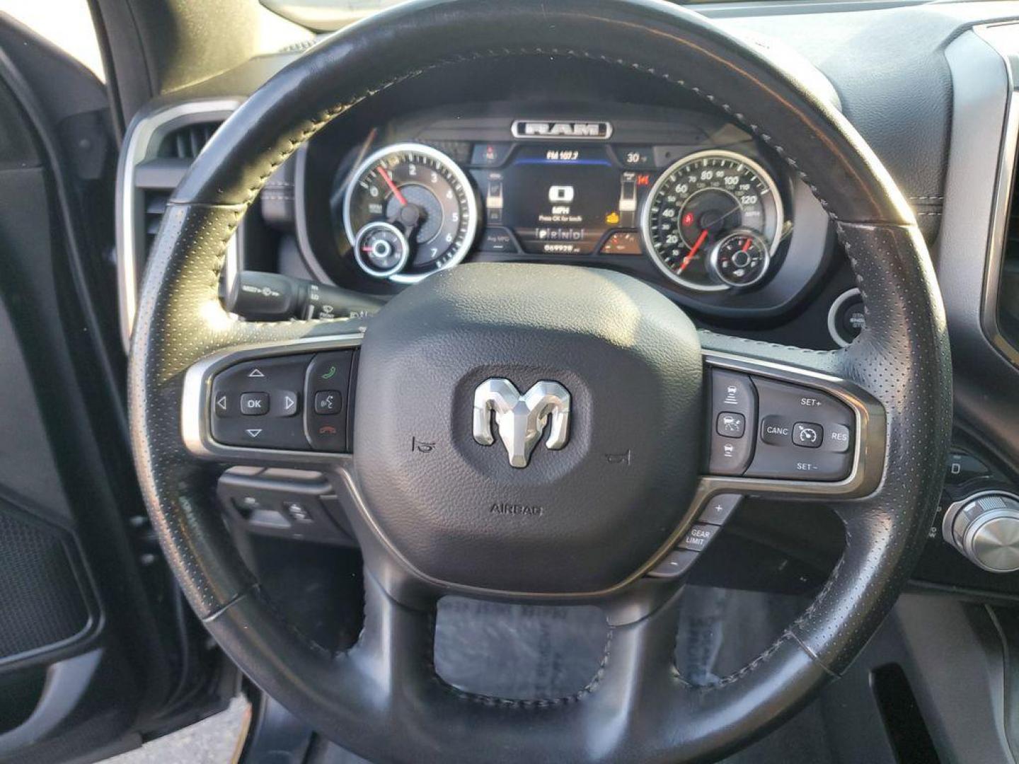 2020 Diamond Black Crystal Pearl /Black RAM 1500 Rebel Crew Cab SB 4WD (1C6SRFLT2LN) with an 5.7L V8 OHV 16V engine, 8A transmission, located at 6064 Gull Rd, Kalamazoo, MI, 49048, (269) 222-0088, 42.328388, -85.512924 - <b>Vehicle Details</b><br>Unleash the power and sophistication of the 2020 Ram 1500 Sport, an exceptional truck that promises to elevate your driving experience to new heights. With zero miles on the odometer, this rugged beast is practically untouched, ready to conquer any terrain you throw its way - Photo#19