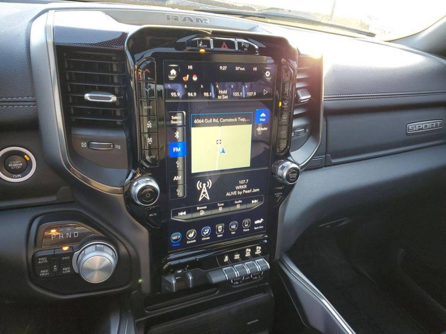 2020 Diamond Black Crystal Pearl /Black RAM 1500 Rebel Crew Cab SB 4WD (1C6SRFLT2LN) with an 5.7L V8 OHV 16V engine, 8A transmission, located at 6064 Gull Rd, Kalamazoo, MI, 49048, (269) 222-0088, 42.328388, -85.512924 - <b>Vehicle Details</b><br>Unleash the power and sophistication of the 2020 Ram 1500 Sport, an exceptional truck that promises to elevate your driving experience to new heights. With zero miles on the odometer, this rugged beast is practically untouched, ready to conquer any terrain you throw its way - Photo#23