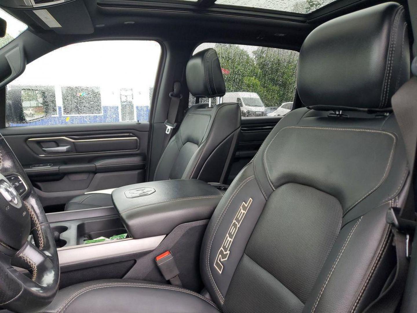 2020 Diamond Black Crystal Pearl /BLACK RAM 1500 Rebel Crew Cab SB 4WD (1C6SRFLT0LN) with an 5.7L V8 OHV 16V engine, 8A transmission, located at 6064 Gull Rd, Kalamazoo, MI, 49048, (269) 222-0088, 42.328388, -85.512924 - <b>Summary</b><br>Power Moonroof Uconnect 12.0Inch with Navigation<br><br><b>Vehicle Details</b><br>For sale: a robust and reliable 2020 Ram 1500 Rebel, perfect for both adventure seekers and those in need of a dependable workhorse. This versatile pickup is powered by a formidable V8, 5.7L engine an - Photo#13