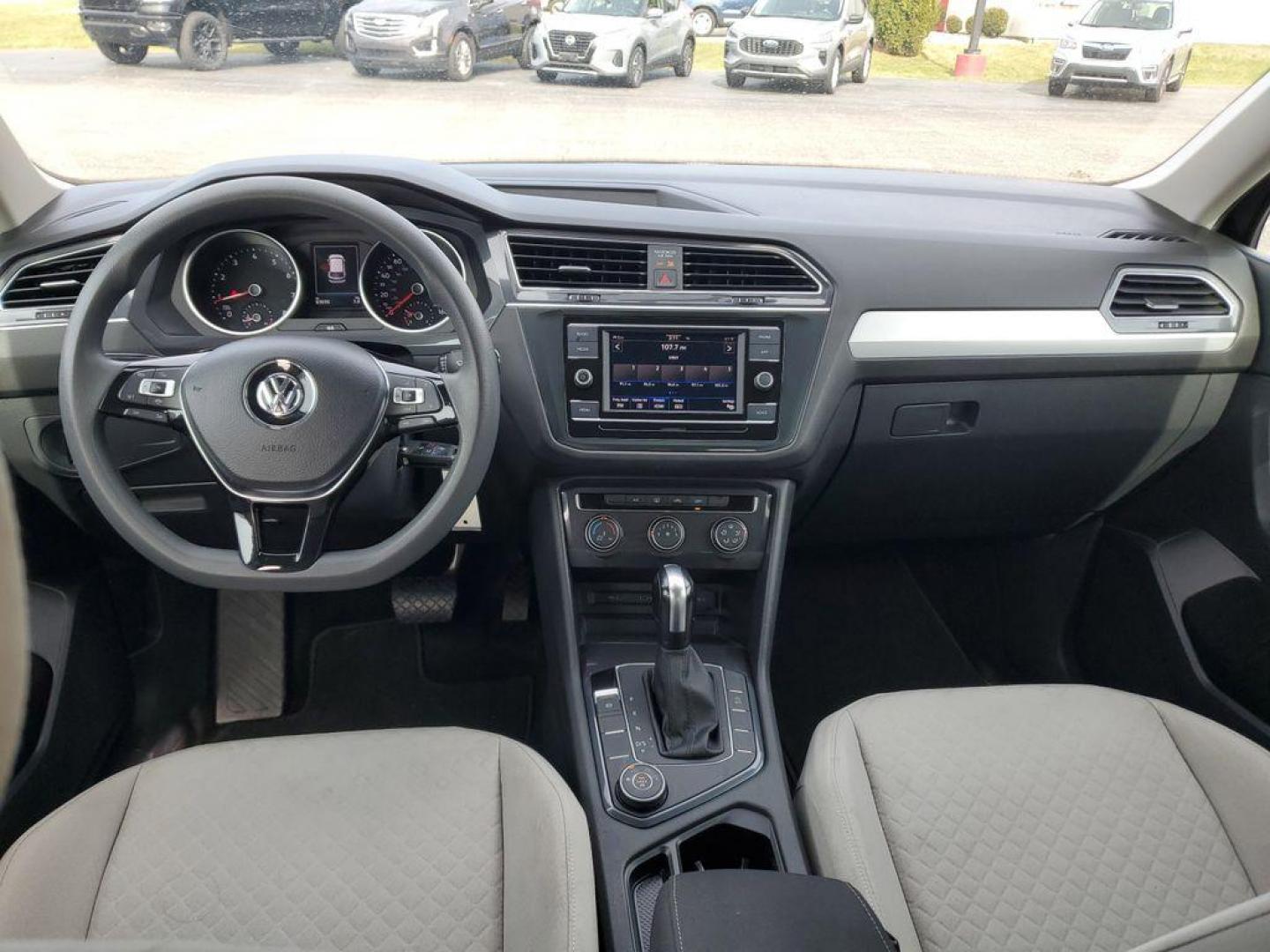 2020 Deep Black Pearl /Storm Gray Volkswagen Tiguan S 4Motion (3VV0B7AX6LM) with an 2.0L L4 DOHC 16V TURBO engine, 8A transmission, located at 6064 Gull Rd, Kalamazoo, MI, 49048, (269) 222-0088, 42.328388, -85.512924 - For sale: a 2020 Volkswagen Tiguan S 4Motion, a perfect blend of style, versatility, and reliability. This exceptional AWD SUV is powered by a robust 4-cylinder, 2.0L engine, offering a smooth and efficient driving experience. With a CARFAX Clean Report, this vehicle assures peace of mind and a hist - Photo#7