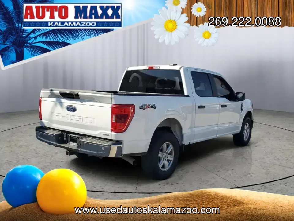 2021 Oxford White /Black/Medium Dark Slate Ford F-150 XLT (1FTFW1E83MF) with an V6, 3.5L engine, 10-speed automatic transmission, located at 6064 Gull Rd, Kalamazoo, MI, 49048, (269) 222-0088, 42.328388, -85.512924 - **Unleash Your Adventure with the 2021 Ford F-150 Lariat SuperCrew in Battle Creek, MI!**<br /> <br /> Are you ready to elevate your lifestyle with a powerful pickup? The 2021 Ford F-150 Lariat SuperCrew is your perfect companion for weekend adventures, family outings, or simply navigating daily com - Photo#1