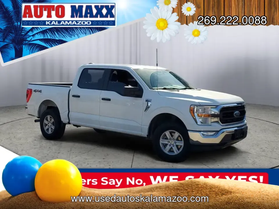 2021 White Ford F-150 (1FTFW1E83MF) with an 3.5L V6 EcoBoost engine, Automatic transmission, located at 6064 Gull Rd, Kalamazoo, MI, 49048, (269) 222-0088, 42.328388, -85.512924- Photo#0