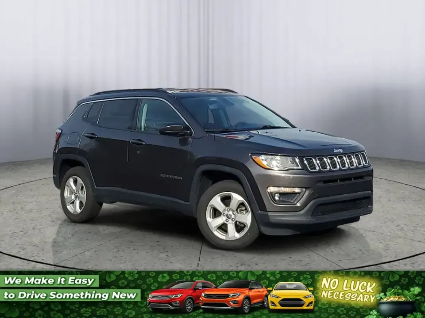 2020 Granite Crystal Metallic Clearcoat /Black Jeep Compass Latitude (3C4NJDBB5LT) with an 4 Cyl, 2.4L engine, 9-speed automatic transmission, located at 6064 Gull Rd, Kalamazoo, MI, 49048, (269) 222-0088, 42.328388, -85.512924 - Discover Adventure with the 2020 Jeep Compass Latitude 4WD Perfect for Your Next Journey!<br /> <br /> Are you ready to embrace new adventures while enjoying the comfort of a reliable SUV? Look no further than this stunning 2020 Jeep Compass Latitude 4WD, now available at AutoMaxx - Kalamazoo. Loca - Photo#0