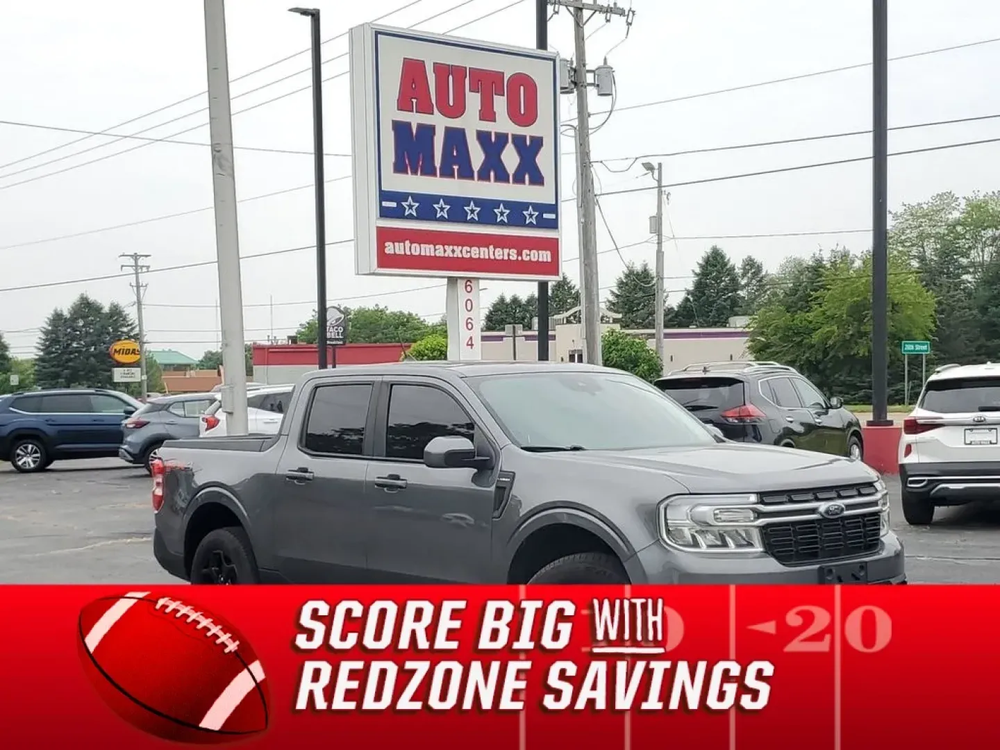 2022 Carbonized Grey Metallic /Desert Brown Ford Maverick LARIAT (3FTTW8F93NR) with an 4 Cyl, 2.0L engine, 8-speed automatic transmission, located at 6064 Gull Rd, Kalamazoo, MI, 49048, (269) 222-0088, 42.328388, -85.512924 - **Explore the Great Outdoors with the 2022 Ford Maverick XL at AutoMaxx - Kalamazoo!**<br /> <br /> Are you ready to elevate your adventures? The 2022 Ford Maverick XL is not just a pickup; it's your ticket to unforgettable road trips, weekend getaways, and daily commutes. With its rugged capabiliti - Photo#0