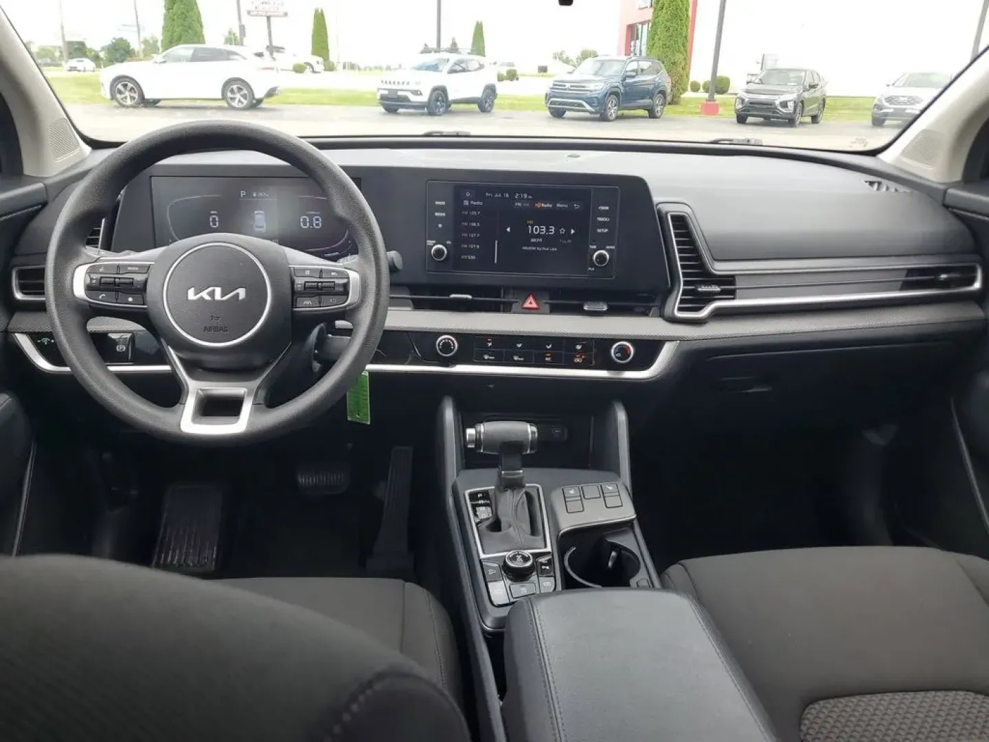 2024 Fusion Black /BLACK Kia Sportage LX (KNDPUCDFXR7) with an 4 Cyl, 2.5L engine, 8-speed automatic transmission, located at 6064 Gull Rd, Kalamazoo, MI, 49048, (269) 222-0088, 42.328388, -85.512924 - Discover the perfect blend of style, performance, and technology with this pre-owned 2024 Kia Sportage LX featuring AWD. This versatile SUV is equipped with a robust 4-cylinder, 2.5L engine, ensuring a dynamic driving experience coupled with impressive fuel efficiency. The Kia Sportage LX is designe - Photo#9