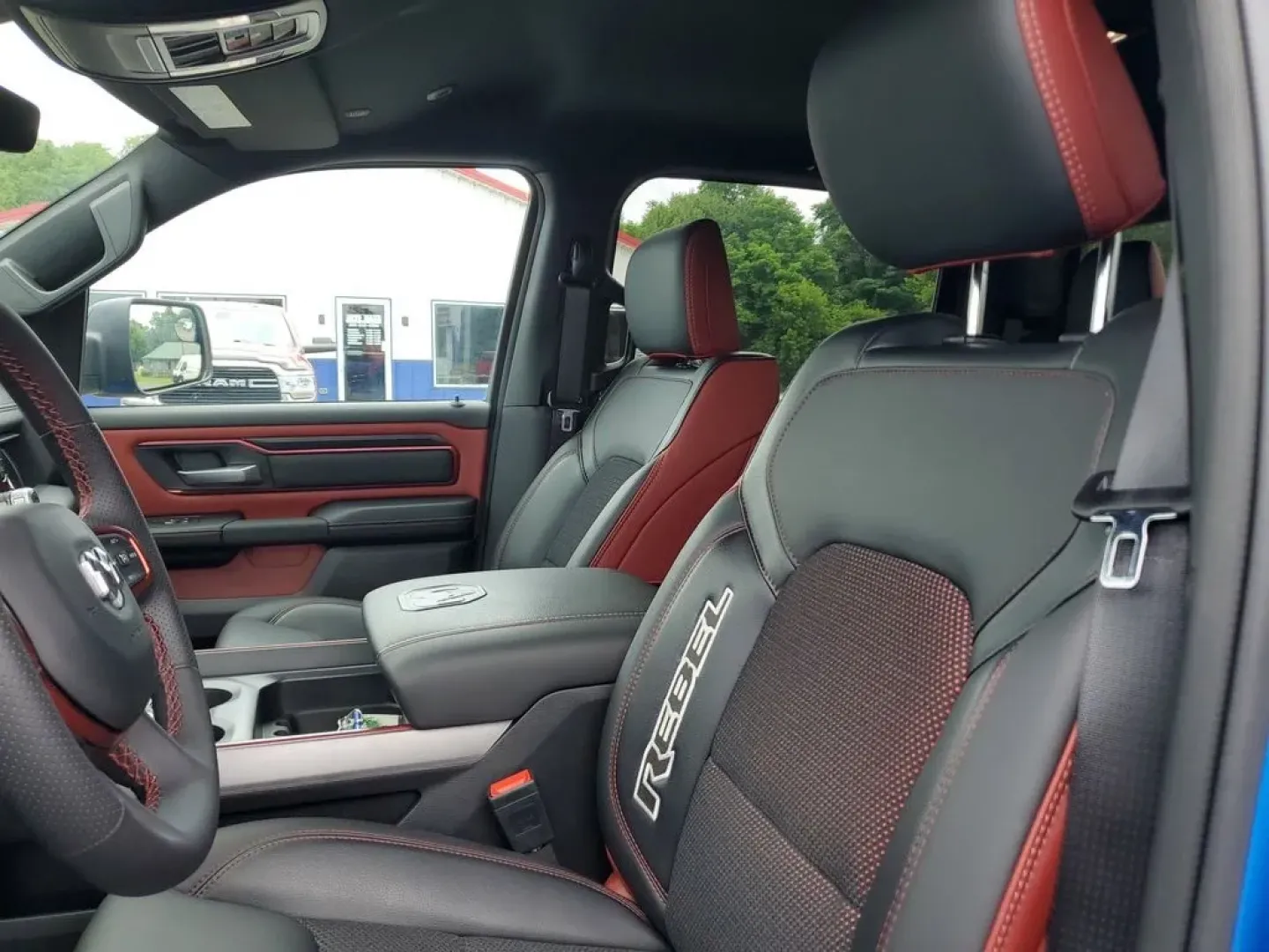 2025 Hydro Blue Pearlcoat /Red/Black Ram 1500 Rebel (1C6SRFLP8SN) with an 6 Cyl, 3.0L engine, 8-speed automatic transmission, located at 6064 Gull Rd, Kalamazoo, MI, 49048, (269) 222-0088, 42.328388, -85.512924 - **Unleash Adventure with the 2025 Ram 1500 Rebel Crew Cab Your Ultimate Pickup Experience!**<br /> <br /> Are you ready to elevate your lifestyle with a vehicle that is as versatile as it is powerful? The 2025 Ram 1500 Rebel Crew Cab is perfect for those who crave adventure, whether you're navigati - Photo#15