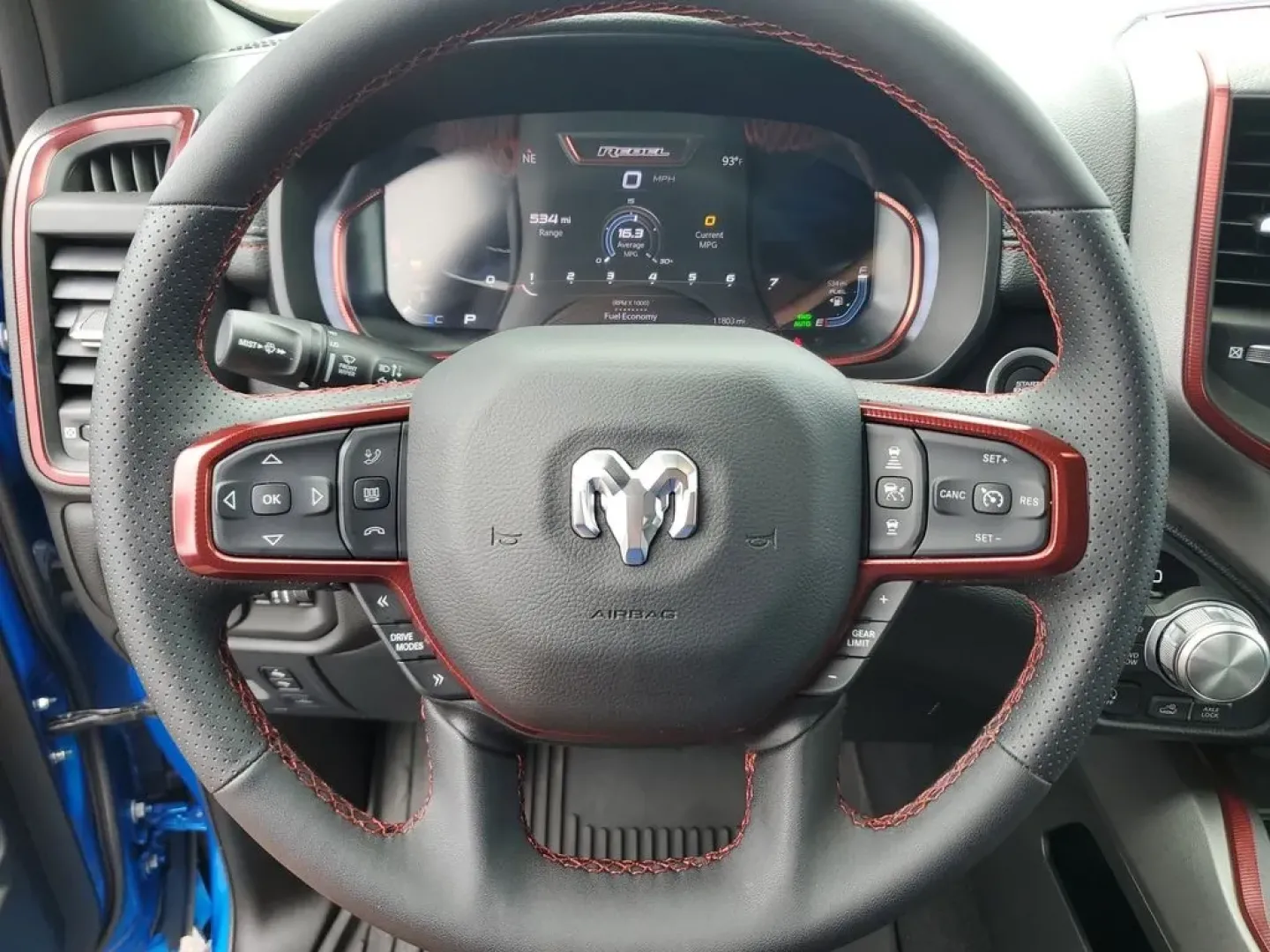 2025 Hydro Blue Pearlcoat /Red/Black Ram 1500 Rebel (1C6SRFLP8SN) with an 6 Cyl, 3.0L engine, 8-speed automatic transmission, located at 6064 Gull Rd, Kalamazoo, MI, 49048, (269) 222-0088, 42.328388, -85.512924 - **Unleash Adventure with the 2025 Ram 1500 Rebel Crew Cab Your Ultimate Pickup Experience!**<br /> <br /> Are you ready to elevate your lifestyle with a vehicle that is as versatile as it is powerful? The 2025 Ram 1500 Rebel Crew Cab is perfect for those who crave adventure, whether you're navigati - Photo#18
