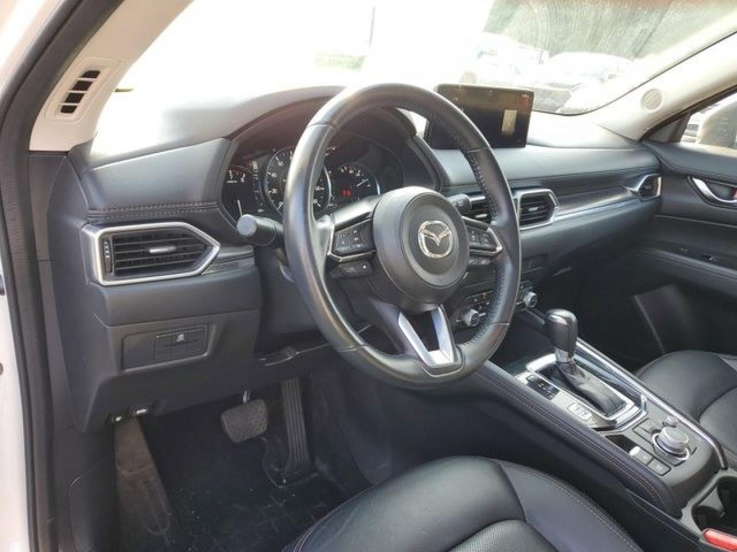 2023 White Metallic /Black Mazda CX-5 2.5 S Premium Package (JM3KFBDM2P0) with an SKYACTIV 2.5L 4-Cylinder DOHC 16V engine, Automatic transmission, located at 6064 Gull Rd, Kalamazoo, MI, 49048, (269) 222-0088, 42.328388, -85.512924- Photo#14