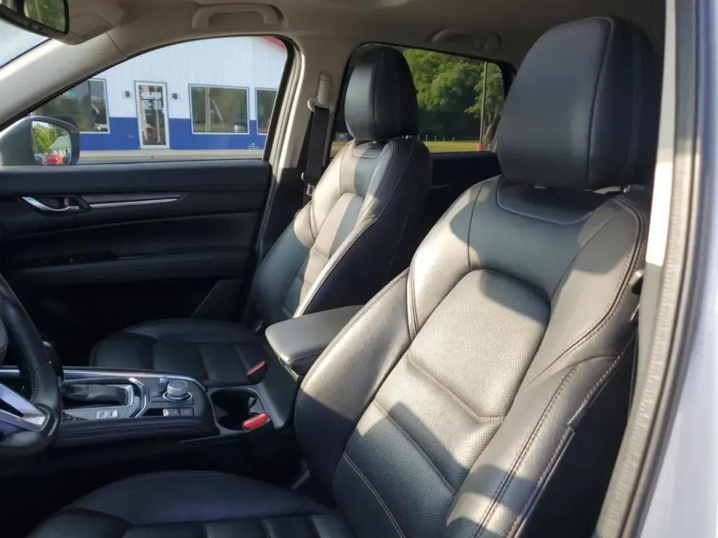 2023 White Metallic /Black Mazda CX-5 2.5 S Premium Package (JM3KFBDM2P0) with an SKYACTIV 2.5L 4-Cylinder DOHC 16V engine, Automatic transmission, located at 6064 Gull Rd, Kalamazoo, MI, 49048, (269) 222-0088, 42.328388, -85.512924- Photo#42