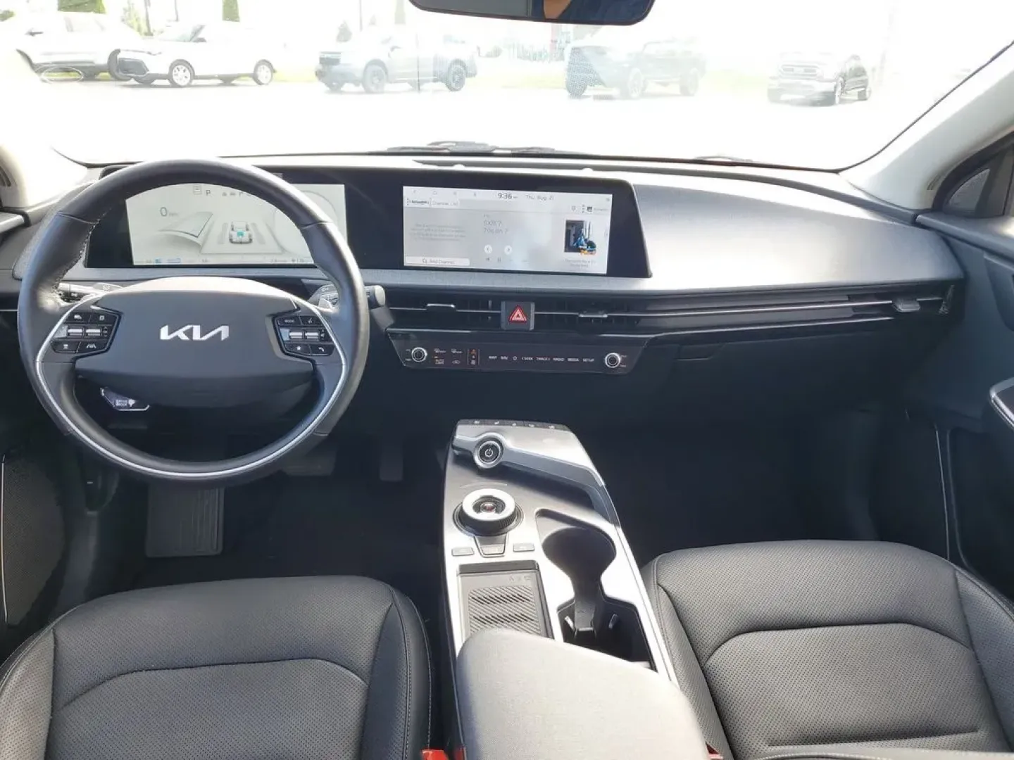 2024 Runway Red /Black Kia EV6 Wind (KNDC3DLCXR5) with an Electric Motor engine, 1-speed automatic transmission, located at 6064 Gull Rd, Kalamazoo, MI, 49048, (269) 222-0088, 42.328388, -85.512924 - Transform your daily commute into an exhilarating adventure with the 2024 Kia EV6 GT-Line 4WD, available now at AutoMaxx - Kalamazoo. Located at 6064 Gull Rd, Kalamazoo, MI 49048, AutoMaxx is your trusted pre-owned dealership specializing in quality used vehicles that cater to your lifestyle needs. - Photo#12