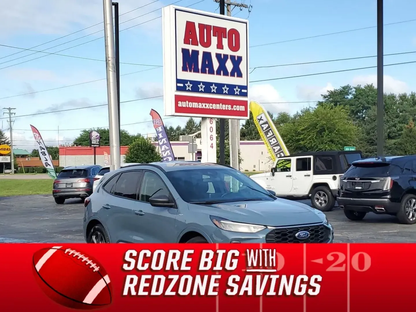 2023 Vapor Blue Metallic /Ebony Ford Escape ST-Line (1FMCU0MN4PU) with an 3 Cyl, 1.5L engine, 8-speed automatic transmission, located at 6064 Gull Rd, Kalamazoo, MI, 49048, (269) 222-0088, 42.328388, -85.512924 - Discover the exceptional performance and sleek design of the 2023 Ford Escape ST Line. This pre-owned model, now available at our dealership, offers an impressive combination of style, efficiency, and advanced technology. Powered by a fuel-efficient 3-cylinder, 1.5L engine, this Front Wheel Drive (F - Photo#0