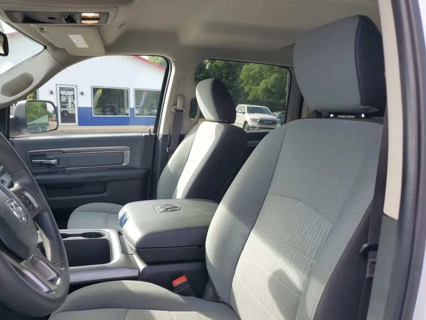 2023 Bright White Clearcoat /Diesel Gray/Black Ram 1500 SLT (1C6RR7LG0PS) with an V6, 3.6L engine, 8-speed automatic transmission, located at 6064 Gull Rd, Kalamazoo, MI, 49048, (269) 222-0088, 42.328388, -85.512924 - Looking for a robust truck that's ready to tackle your next adventure or job? Your search can end here! At AutoMaxx in Kalamazoo, MI, we are thrilled to present this exceptional 2023 Ram 1500 Tradesman Crew Cab 4WD, perfect for both work and play. Whether you are a growing family in need of a reliab - Photo#13