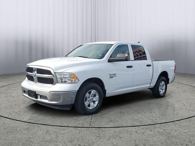2023 Bright White Clearcoat /Diesel Gray/Black Ram 1500 Classic SLT (1C6RR7LG0PS) with an 3.6L V6 24V VVT engine, Automatic transmission, located at 6064 Gull Rd, Kalamazoo, MI, 49048, (269) 222-0088, 42.328388, -85.512924- Photo#1