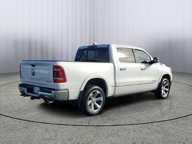 2022 Ivory White Tri-Coat Pearlcoat /Black Ram 1500 Limited (1C6SRFHT5NN) with an HEMI 5.7L V8 Multi Displacement VVT engine, Automatic transmission, located at 6064 Gull Rd, Kalamazoo, MI, 49048, (269) 222-0088, 42.328388, -85.512924- Photo#3