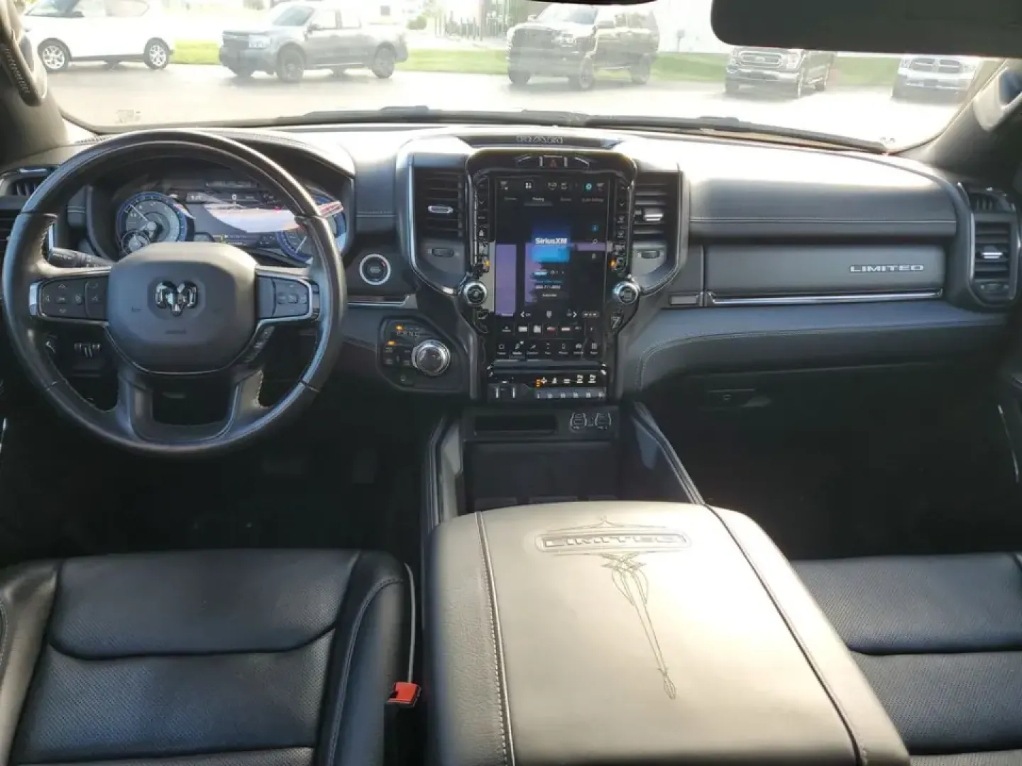 2022 Ivory White Tri-Coat Pearlcoat /Black Ram 1500 Limited (1C6SRFHT5NN) with an HEMI 5.7L V8 Multi Displacement VVT engine, Automatic transmission, located at 6064 Gull Rd, Kalamazoo, MI, 49048, (269) 222-0088, 42.328388, -85.512924- Photo#20