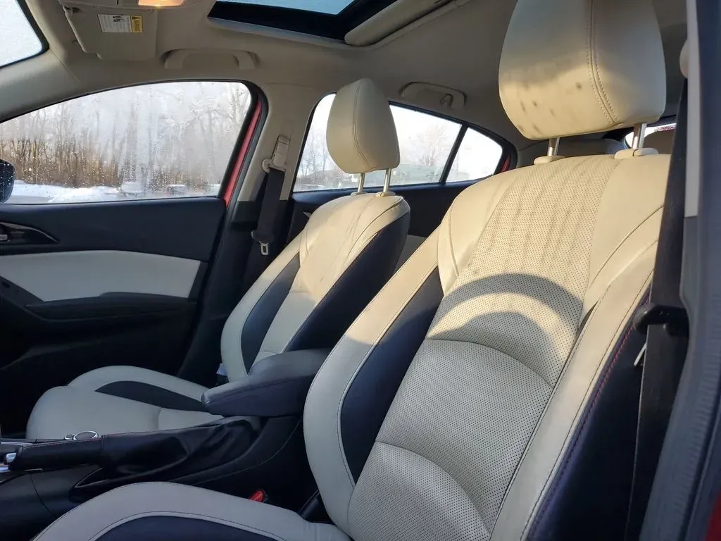 2014 /Almond Mazda Mazda3 s Grand Touring (JM1BM1M30E1) with an 4 Cyl, 2.5L engine, 6-speed automatic transmission, located at 6064 Gull Rd, Kalamazoo, MI, 49048, (269) 222-0088, 42.328388, -85.512924 - **Experience the Thrill of Driving with This 2014 Mazda3 Perfect for Your Active Lifestyle!**<br /> <br /> Are you ready to elevate your daily commute or weekend getaways? Look no further than this stunning 2014 Mazda3 s Grand Touring, a pre-owned gem waiting for its next adventure! With its sporty - Photo#14