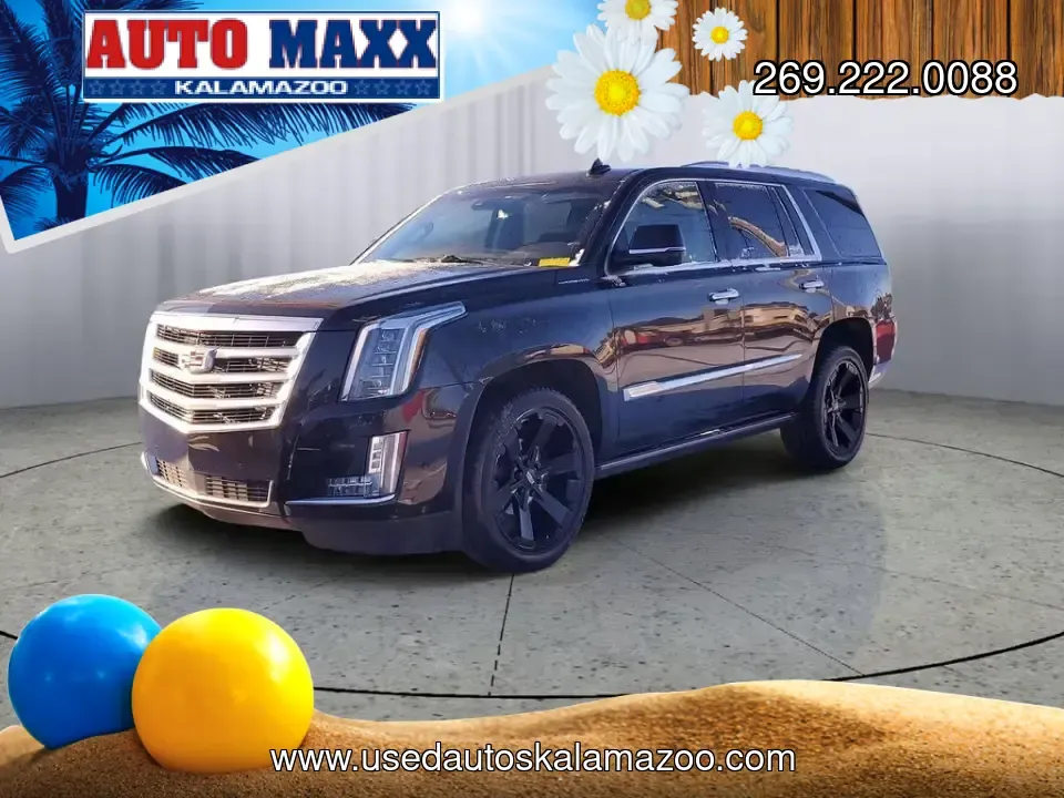2020 /Jet Black Cadillac Escalade Premium Luxury (1GYS3CKJ6LR) with an V8, 6.2L engine, 10-speed automatic transmission, located at 6064 Gull Rd, Kalamazoo, MI, 49048, (269) 222-0088, 42.328388, -85.512924 - **Experience Luxury and Versatility with the 2020 Cadillac Escalade at AutoMaxx Kalamazoo!**<br /> <br /> Are you ready to elevate your driving experience while accommodating your growing family or embarking on weekend adventures? Look no further than this stunning 2020 Cadillac Escalade, available - Photo#1