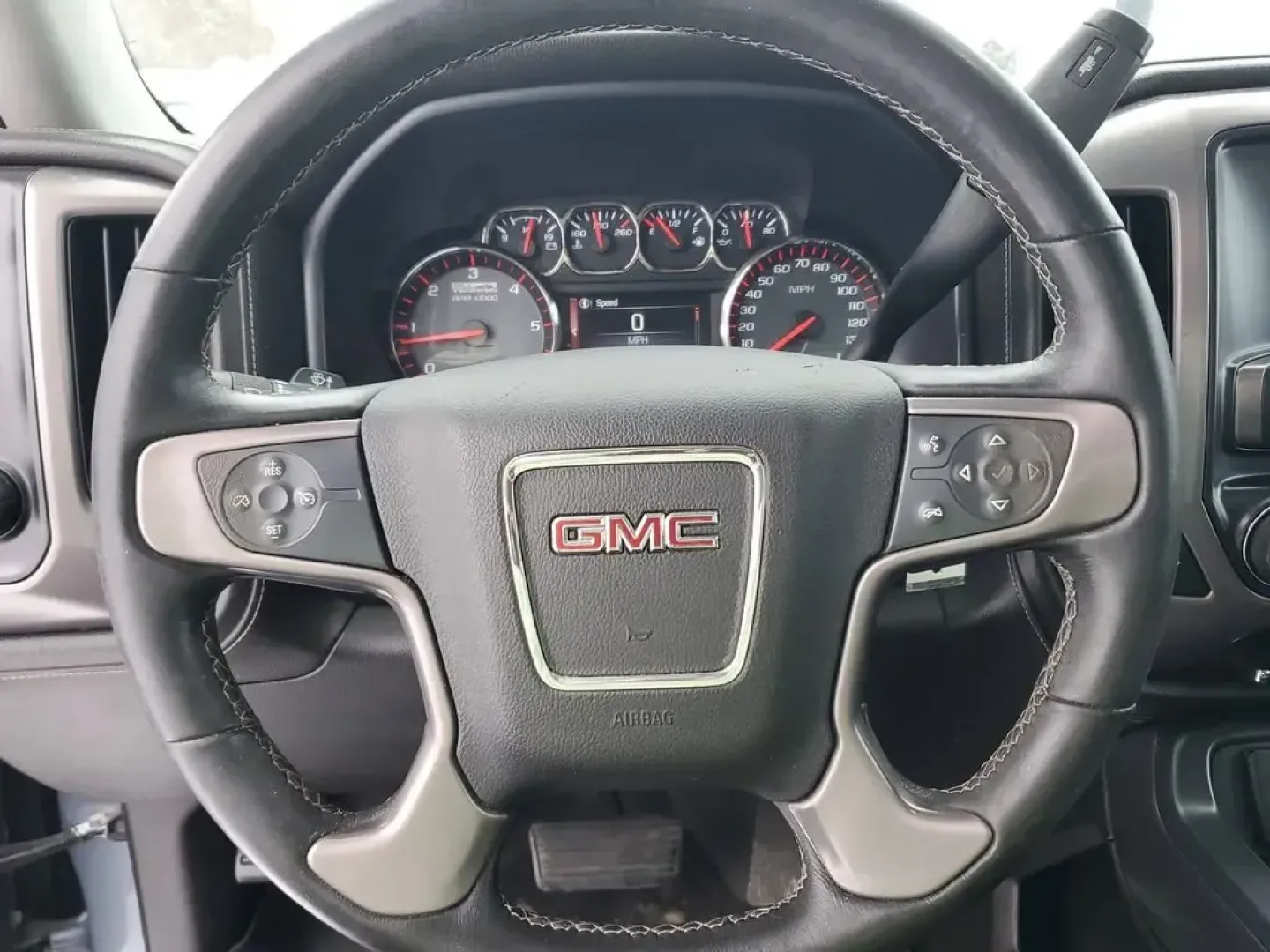 2016 /Jet Black/Spice Red GMC Sierra SLE (1GTV2MEC7GZ) with an V8, 5.3L engine, 6-speed automatic transmission, located at 6064 Gull Rd, Kalamazoo, MI, 49048, (269) 222-0088, 42.328388, -85.512924 - **Unleash Adventure with the 2016 GMC Sierra SLE The Ultimate Pickup for Every Lifestyle!**<br /> <br /> Imagine cruising down the open road, with the wind in your hair and the spacious cabin of the 2016 GMC Sierra SLE welcoming you and your passengers. This powerful pickup is not just a vehicle; i - Photo#16