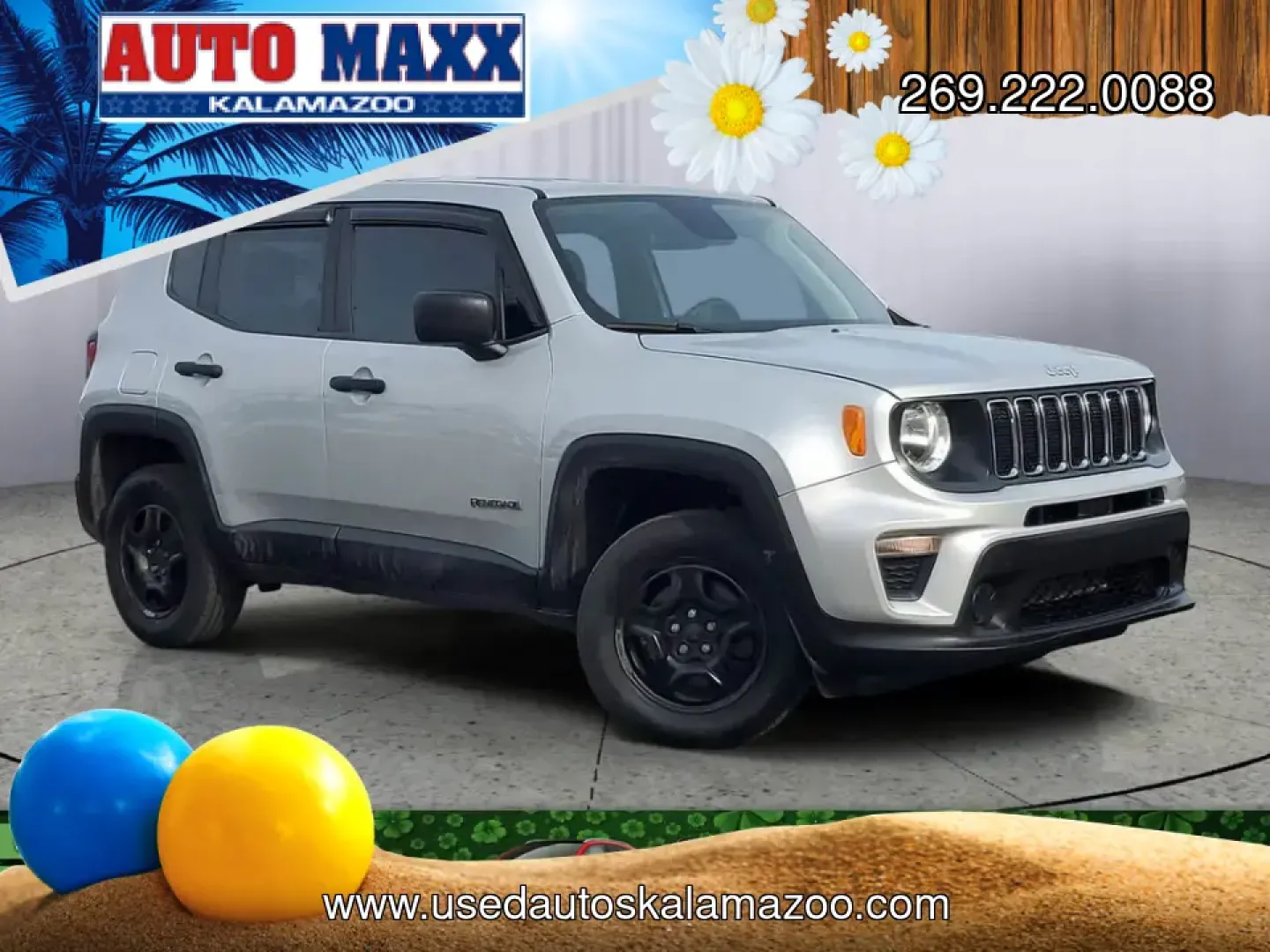 2019 /Black Jeep Renegade Sport (ZACNJBAB6KP) with an 4 Cyl, 2.4L engine, 9-speed automatic transmission, located at 6064 Gull Rd, Kalamazoo, MI, 49048, (269) 222-0088, 42.328388, -85.512924 - **Explore Adventure with the 2019 Jeep Renegade Sport - Your Perfect Crossover SUV!**<br /> <br /> Are you ready to embark on your next adventure? The 2019 Jeep Renegade Sport is the perfect companion for weekend getaways, daily commutes, and everything in between. Designed for those who crave a lif- Photo#0
