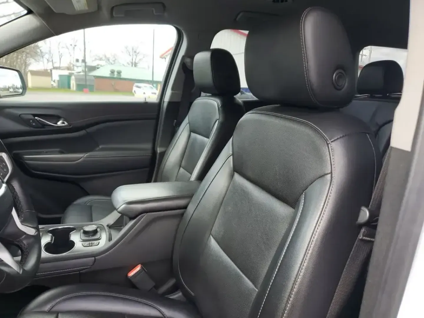 2023 /Jet Black GMC Acadia SLT (1GKKNML48PZ) with an 4 Cyl, 2.0L engine, 9-speed automatic transmission, located at 6064 Gull Rd, Kalamazoo, MI, 49048, (269) 222-0088, 42.328388, -85.512924 - Need a road-trip-ready SUV that can handle school drop-offs, long commutes across town, and weekend escapes to Lake Michigan without feeling cramped? This **2023 GMC Acadia SLT** delivers the comfort and tech families and busy professionals want, with three-row flexibility and a smooth, efficient tu - Photo#15