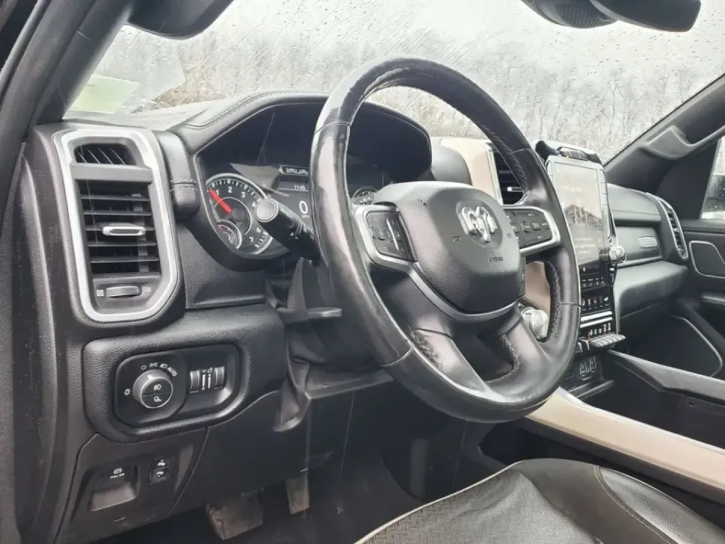 2019 /Black Ram 1500 Laramie (1C6SRFRT4KN) with an V8, 5.7L engine, 8-speed automatic transmission, located at 6064 Gull Rd, Kalamazoo, MI, 49048, (269) 222-0088, 42.328388, -85.512924 - Need a truck that can handle Michigan winters, weekend towing, and comfortable daily commuting from Kalamazoo to Portage or Battle Creek-without feeling like a bare-bones work rig? This 2019 Ram 1500 Laramie 4WD is built for real life: school runs, job sites, lake weekends, and long highway stretche - Photo#14