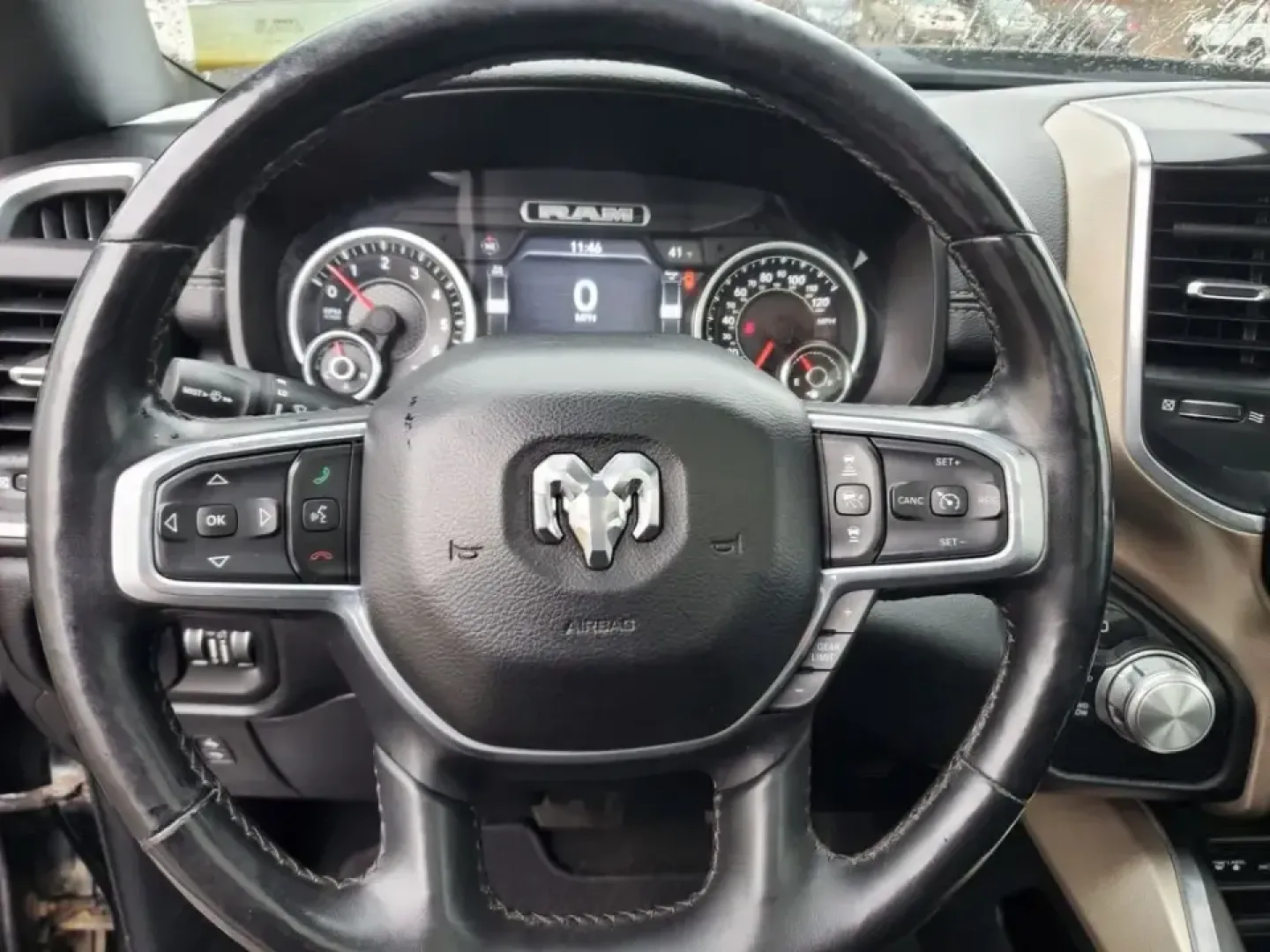 2019 /Black Ram 1500 Laramie (1C6SRFRT4KN) with an V8, 5.7L engine, 8-speed automatic transmission, located at 6064 Gull Rd, Kalamazoo, MI, 49048, (269) 222-0088, 42.328388, -85.512924 - Need a truck that can handle Michigan winters, weekend towing, and comfortable daily commuting from Kalamazoo to Portage or Battle Creek-without feeling like a bare-bones work rig? This 2019 Ram 1500 Laramie 4WD is built for real life: school runs, job sites, lake weekends, and long highway stretche - Photo#16