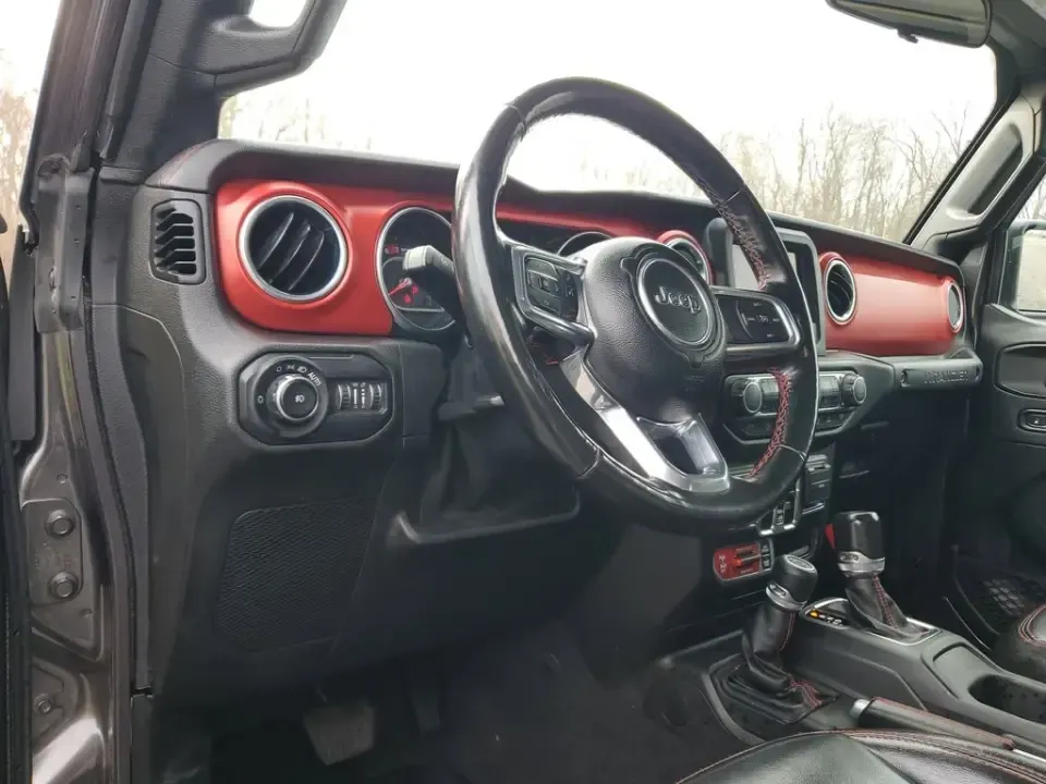 2021 /Black Jeep Wrangler Unlimited Rubicon (1C4HJXFN3MW) with an 4 Cyl, 2.0L engine, 8-speed automatic transmission, located at 6064 Gull Rd, Kalamazoo, MI, 49048, (269) 222-0088, 42.328388, -85.512924 - Whether your idea of a perfect weekend is a muddy two-track in the woods, a sunset cruise to Lake Michigan, or a snow-dusted commute across town, this 2021 Jeep Wrangler Unlimited Rubicon is built for the lifestyle that refuses to stay on pavement. With legendary Jeep capability, smart tech for ever - Photo#14