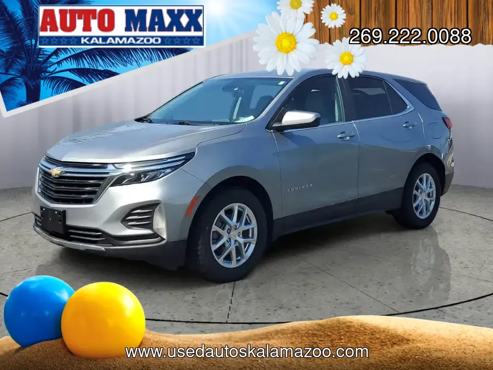 2023 /Medium Ash Gray Chevrolet Equinox LT (3GNAXKEG9PS) with an 4 Cyl, 1.5L engine, 6-speed automatic transmission, located at 6064 Gull Rd, Kalamazoo, MI, 49048, (269) 222-0088, 42.328388, -85.512924 - Make every day easier-whether you're commuting down Gull Rd to downtown Kalamazoo, loading up for a weekend at Fort Custer Recreation Area, or doing the school-and-grocery loop around Milham Park. This 2023 Chevrolet Equinox LT is the kind of smart, practical SUV that fits real life: comfortable, ef - Photo#1