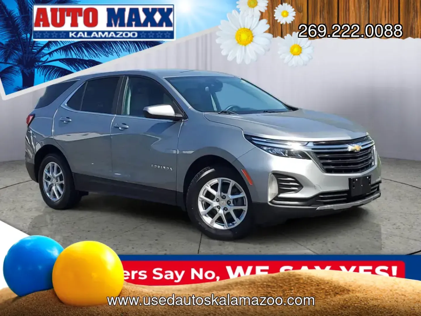 2023 /Medium Ash Gray Chevrolet Equinox LT 2WD (3GNAXKEG9PS) with an 1.5L L4 DOHC 16V TURBO engine, 6A transmission, located at 6064 Gull Rd, Kalamazoo, MI, 49048, (269) 222-0088, 42.328388, -85.512924 - Pack up for a Lake Michigan weekend, glide through a daily I-94 commute, or handle school drop-offs around town with an SUV that fits real life: this **2023 Chevrolet Equinox LT** blends comfort, modern tech, and practical fuel-saving performance in a size that's easy to park downtown yet roomy enou- Photo#0