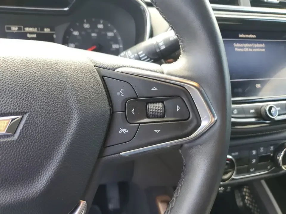 2023 /Jet Black w/Arizona Accents Chevrolet TrailBlazer ACTIV (KL79MSSL8PB) with an 3 Cyl, 1.3L engine, 9-speed automatic transmission, located at 6064 Gull Rd, Kalamazoo, MI, 49048, (269) 222-0088, 42.328388, -85.512924 - Pack up the gear, load the family, and point the nose toward a Michigan weekend-this 2023 Chevrolet TrailBlazer ACTIV AWD is the kind of small SUV that makes everyday commuting and spontaneous road trips feel effortless. With its bold Vivid Orange Metallic paint, confident stance, and adventure-read - Photo#19