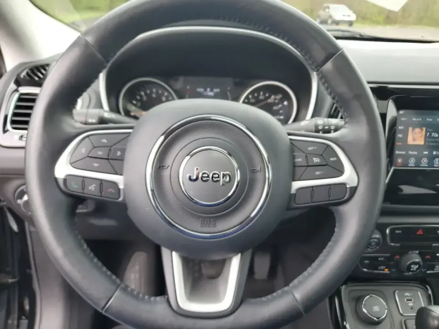 2019 /Black Jeep Compass Altitude (3C4NJDBB2KT) with an 4 Cyl, 2.4L engine, 9-speed automatic transmission, located at 6064 Gull Rd, Kalamazoo, MI, 49048, (269) 222-0088, 42.328388, -85.512924 - Picture your next Michigan weekend: packing up for a fall color drive to Gull Lake, heading out before sunrise for a hike at Kalamazoo Nature Center, or confidently commuting through lake-effect snow on I-94. This 2019 Jeep Compass Altitude 4WD is built for real life in Kalamazoo-comfortable for dai - Photo#16