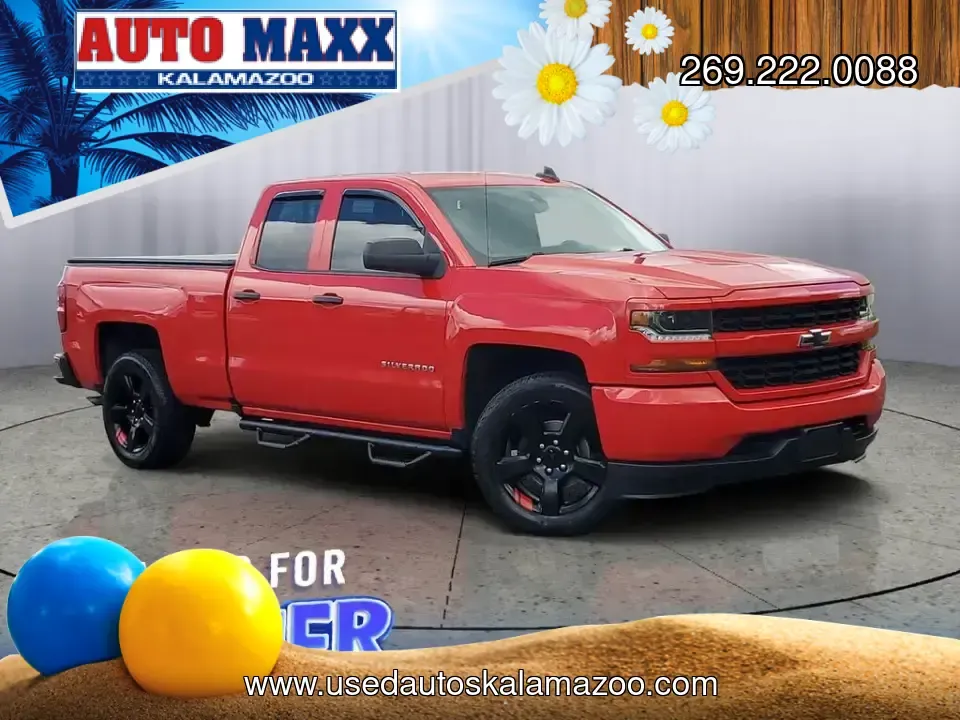 2018 /Dark Ash/Jet Black Chevrolet Silverado Custom (1GCVKPECXJZ) with an V8, 5.3L engine, 6-speed automatic transmission, located at 6064 Gull Rd, Kalamazoo, MI, 49048, (269) 222-0088, 42.328388, -85.512924 - Whether your weekends revolve around hauling camping gear to Fort Custer Recreation Area, towing a boat toward Gull Lake, or simply having a dependable 4WD truck for Michigan winters and everyday runs across town, this **2018 Chevrolet Silverado 1500 Custom 4WD** is built for the lifestyle. With its - Photo#0