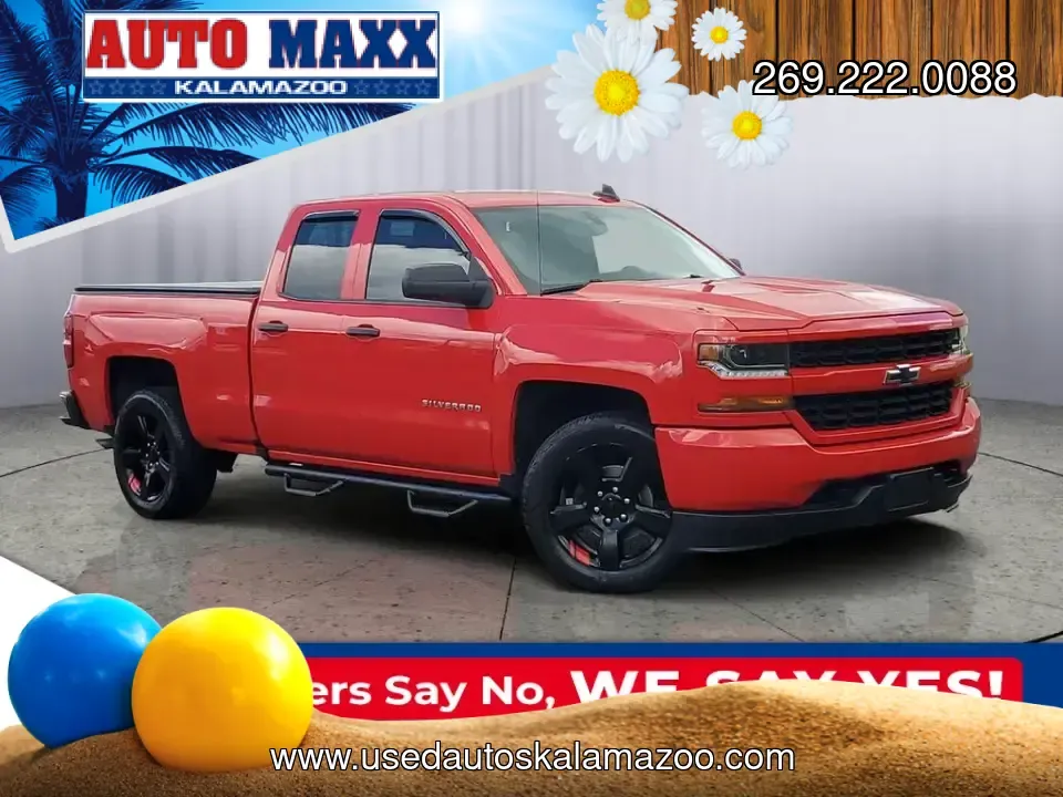 2018 /Dark Ash/Jet Black Chevrolet Silverado Custom (1GCVKPECXJZ) with an V8, 5.3L engine, 6-speed automatic transmission, located at 6064 Gull Rd, Kalamazoo, MI, 49048, (269) 222-0088, 42.328388, -85.512924 - Whether your weekends revolve around hauling camping gear to Fort Custer Recreation Area, towing a boat toward Gull Lake, or simply having a dependable 4WD truck for Michigan winters and everyday runs across town, this **2018 Chevrolet Silverado 1500 Custom 4WD** is built for the lifestyle. With its - Photo#0