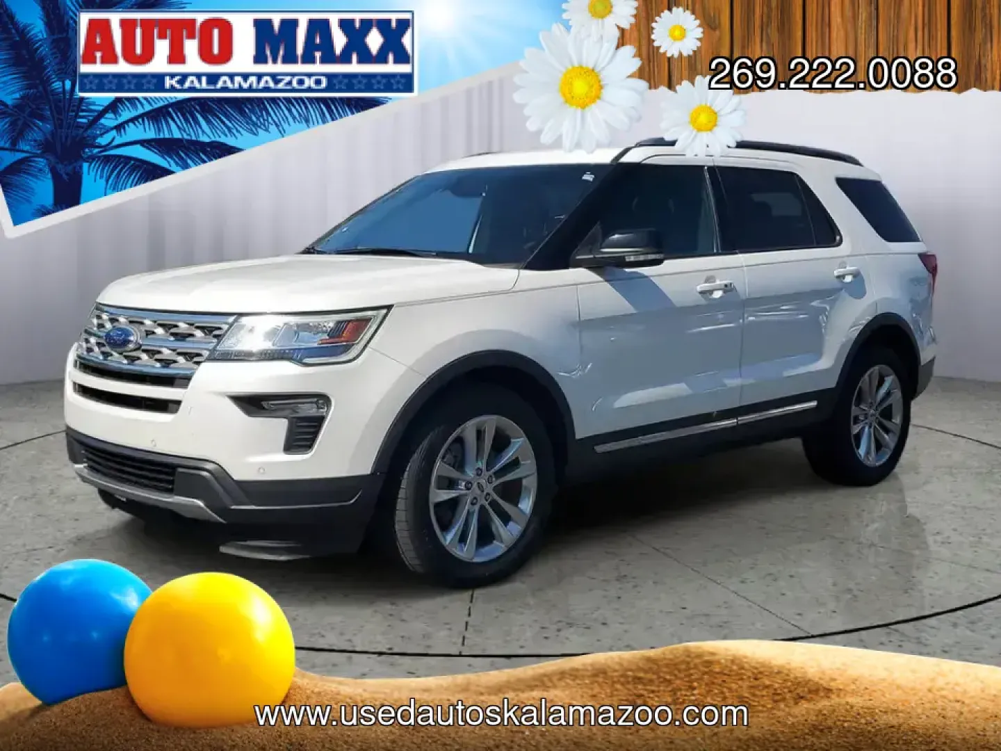 2018 /Ebony Black Ford Explorer XLT (1FM5K8D87JG) with an V6, 3.5L engine, 6-speed automatic transmission, located at 6064 Gull Rd, Kalamazoo, MI, 49048, (269) 222-0088, 42.328388, -85.512924 - Road-trip weekends to Lake Michigan, daily school drop-offs, and confident winter driving on I-94 or US-131-this 2018 Ford Explorer XLT 4WD is built for real life in Southwest Michigan. If you've been searching used cars near me and want a family-ready SUV that can handle changing seasons, long comm - Photo#0