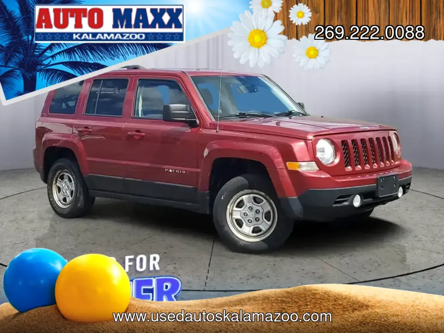 2016 /Dark Slate Gray Jeep Patriot Sport (1C4NJRBB6GD) with an 4 Cyl, 2.4L engine, 6-speed automatic transmission, located at 6064 Gull Rd, Kalamazoo, MI, 49048, (269) 222-0088, 42.328388, -85.512924 - Weekend cabin runs up to Gull Lake, snowy commutes down I-94, or a last-minute road trip to Lake Michigan-this 2016 Jeep Patriot Sport 4WD is built for Kalamazoo life when you want SUV practicality with go-anywhere confidence. If you've been searching used cars near me and want something versatile f - Photo#0