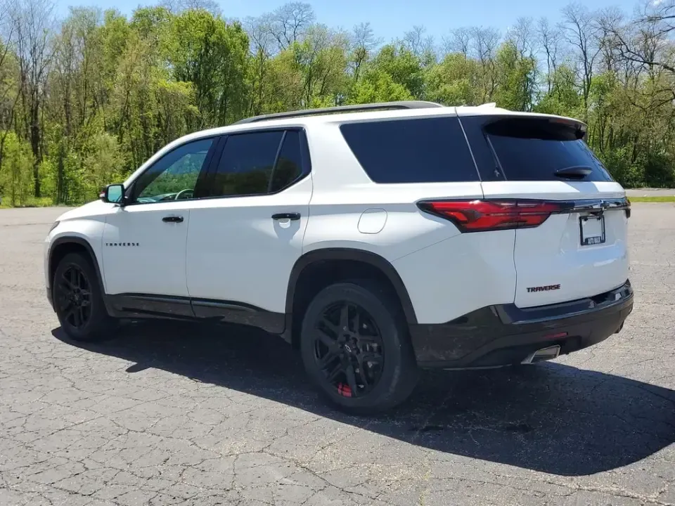 2023 /Jet Black Chevrolet Traverse Premier (1GNEVKKW3PJ) with an V6, 3.6L engine, 9-speed automatic transmission, located at 6064 Gull Rd, Kalamazoo, MI, 49048, (269) 222-0088, 42.328388, -85.512924 - Road-trip families, everyday commuters, and weekend adventurers-this 2023 Chevrolet Traverse Premier AWD is built for the kind of life that doesn't slow down. With three rows, confident all-weather capability, and the upscale comfort you want on long drives up I-94 or quick errands across Kalamazoo, - Photo#2