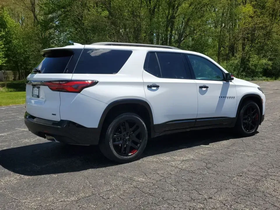 2023 /Jet Black Chevrolet Traverse Premier (1GNEVKKW3PJ) with an V6, 3.6L engine, 9-speed automatic transmission, located at 6064 Gull Rd, Kalamazoo, MI, 49048, (269) 222-0088, 42.328388, -85.512924 - Road-trip families, everyday commuters, and weekend adventurers-this 2023 Chevrolet Traverse Premier AWD is built for the kind of life that doesn't slow down. With three rows, confident all-weather capability, and the upscale comfort you want on long drives up I-94 or quick errands across Kalamazoo, - Photo#3