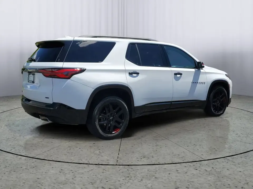 2023 Summit White /Black Chevrolet Traverse Premier (1GNEVKKW3PJ) with an 3.6L V6 SIDI VVT engine, Automatic transmission, located at 6064 Gull Rd, Kalamazoo, MI, 49048, (269) 222-0088, 42.328388, -85.512924- Photo#34
