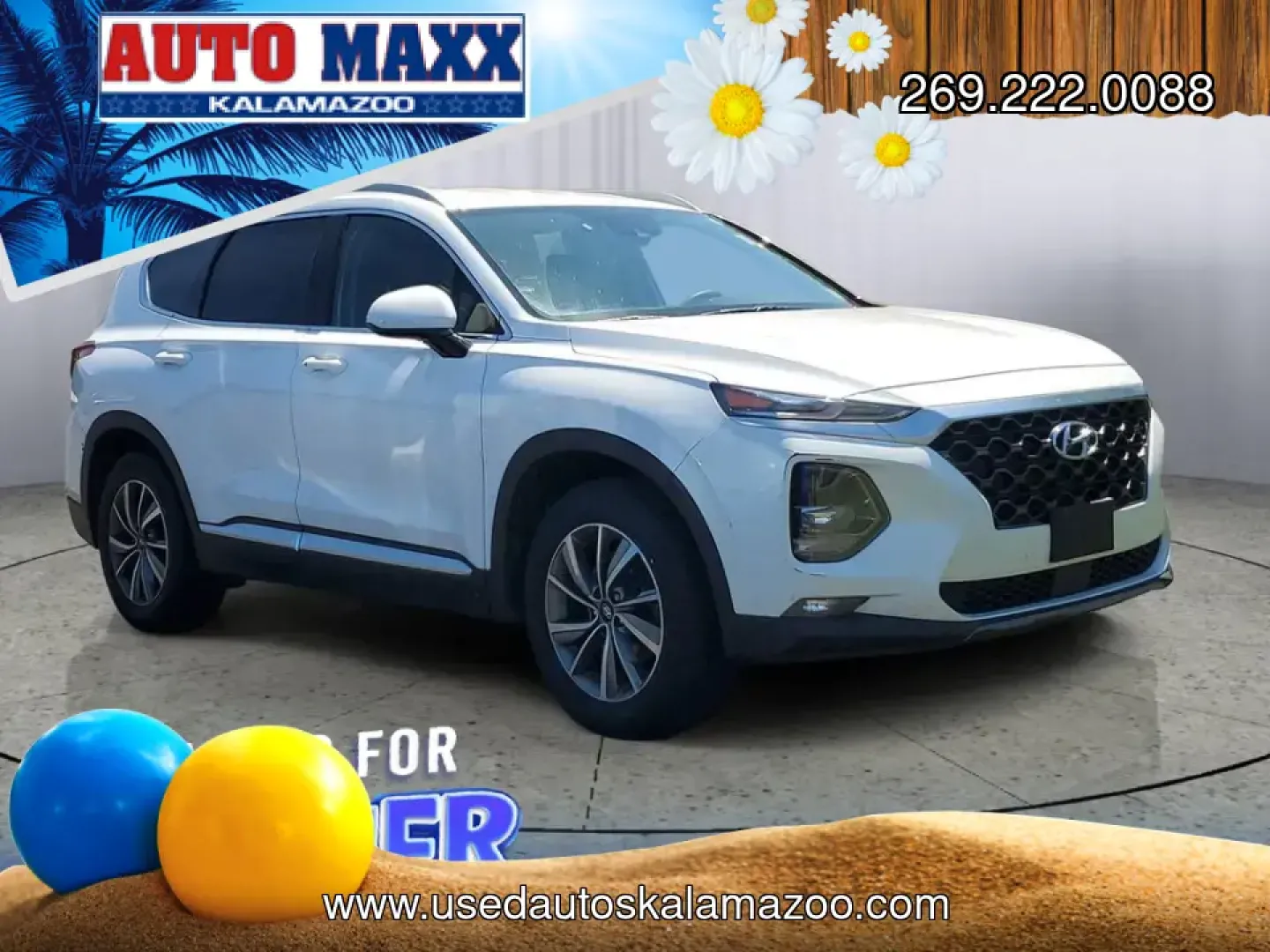 2019 /Espresso/Gray Hyundai Santa Fe SEL Plus (5NMS3CAD2KH) with an 4 Cyl, 2.4L engine, 8-speed automatic transmission, located at 6064 Gull Rd, Kalamazoo, MI, 49048, (269) 222-0088, 42.328388, -85.512924 - Load up the family, point the hood toward Lake Michigan, and make weekend road trips feel effortless-this 2019 Hyundai Santa Fe SEL Plus 4WD is the kind of SUV that fits real life in Southwest Michigan. Whether you're commuting across town, shuttling kids to practice, or packing up for a getaway, th- Photo#0