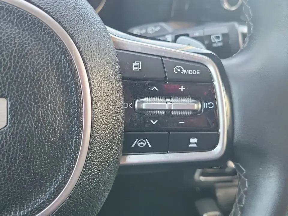 2023 Grey /Black Kia Sorento X-Line SX Prestige (5XYRKDLF3PG) with an 2.5L I4 DGI Turbocharged DOHC 16V LEV3-ULEV70 281hp engine, Automatic transmission, located at 6064 Gull Rd, Kalamazoo, MI, 49048, (269) 222-0088, 42.328388, -85.512924- Photo#40