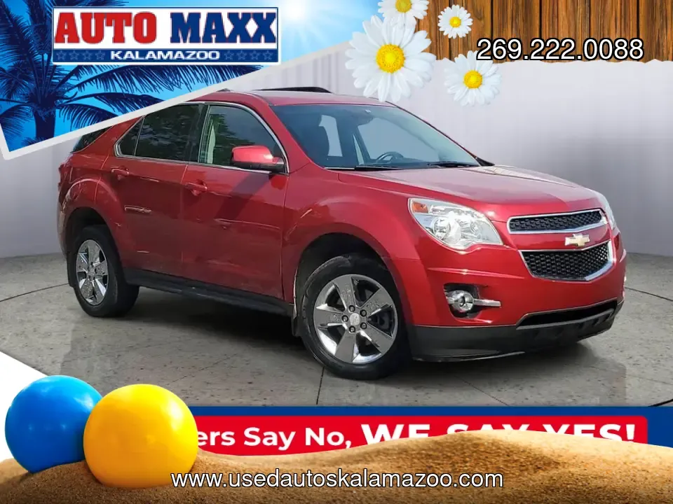 2013 Crystal Red Tint /Black Chevrolet Equinox LT (1GNALPEK7DZ) with an 2.4L 4-Cylinder SIDI DOHC engine, Automatic transmission, located at 6064 Gull Rd, Kalamazoo, MI, 49048, (269) 222-0088, 42.328388, -85.512924- Photo#0