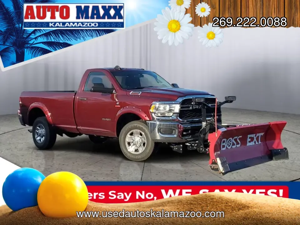 2020 Red /Black Ram 3500 Tradesman (3C63R3AL4LG) with an Cummins 6.7L I6 Turbodiesel engine, Automatic transmission, located at 6064 Gull Rd, Kalamazoo, MI, 49048, (269) 222-0088, 42.328388, -85.512924- Photo#31